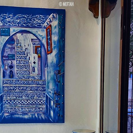 Apartmán Casa Meftah Blue Šafšawán Exteriér fotografie