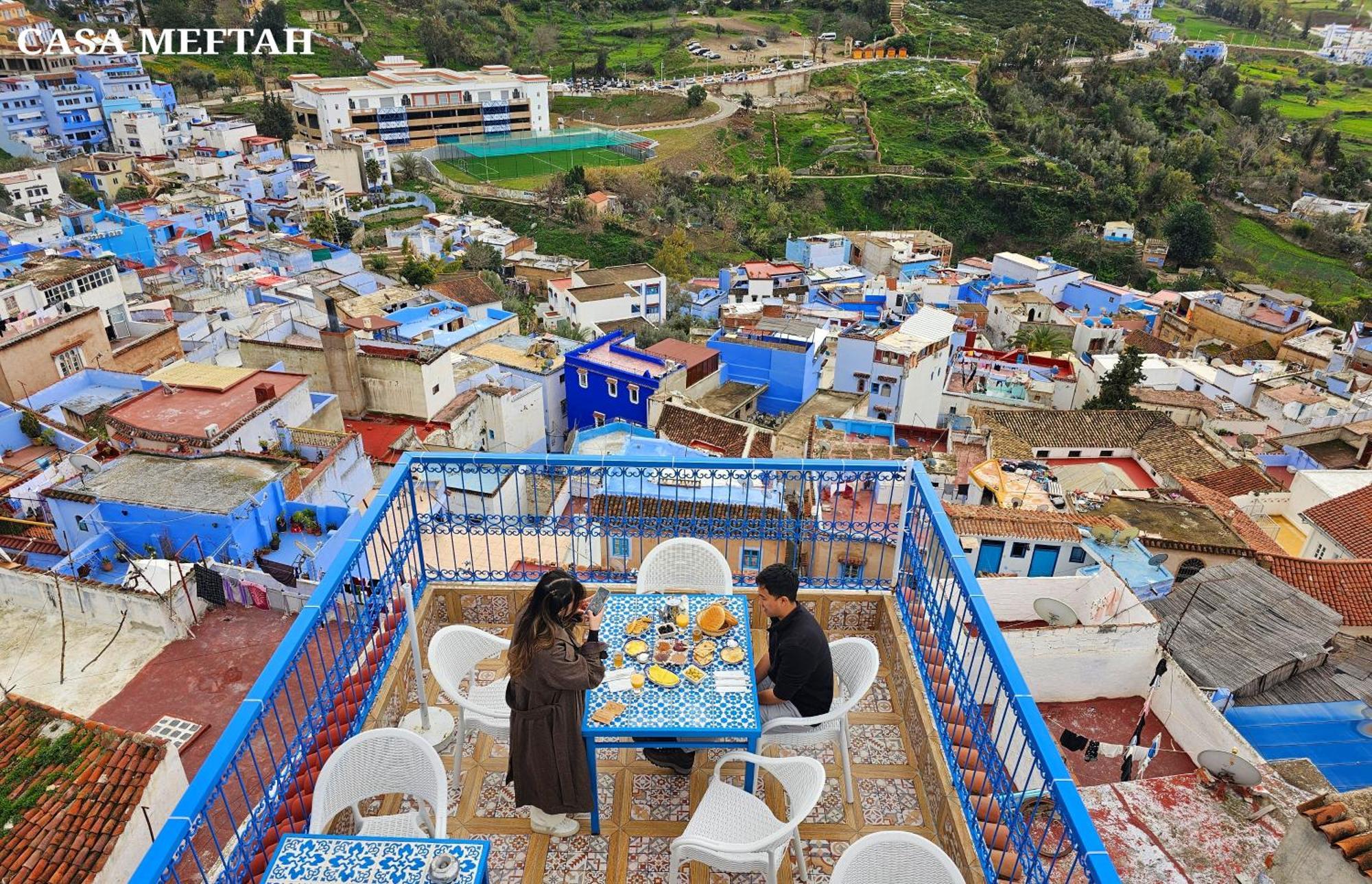 Apartmán Casa Meftah Blue Šafšawán Exteriér fotografie