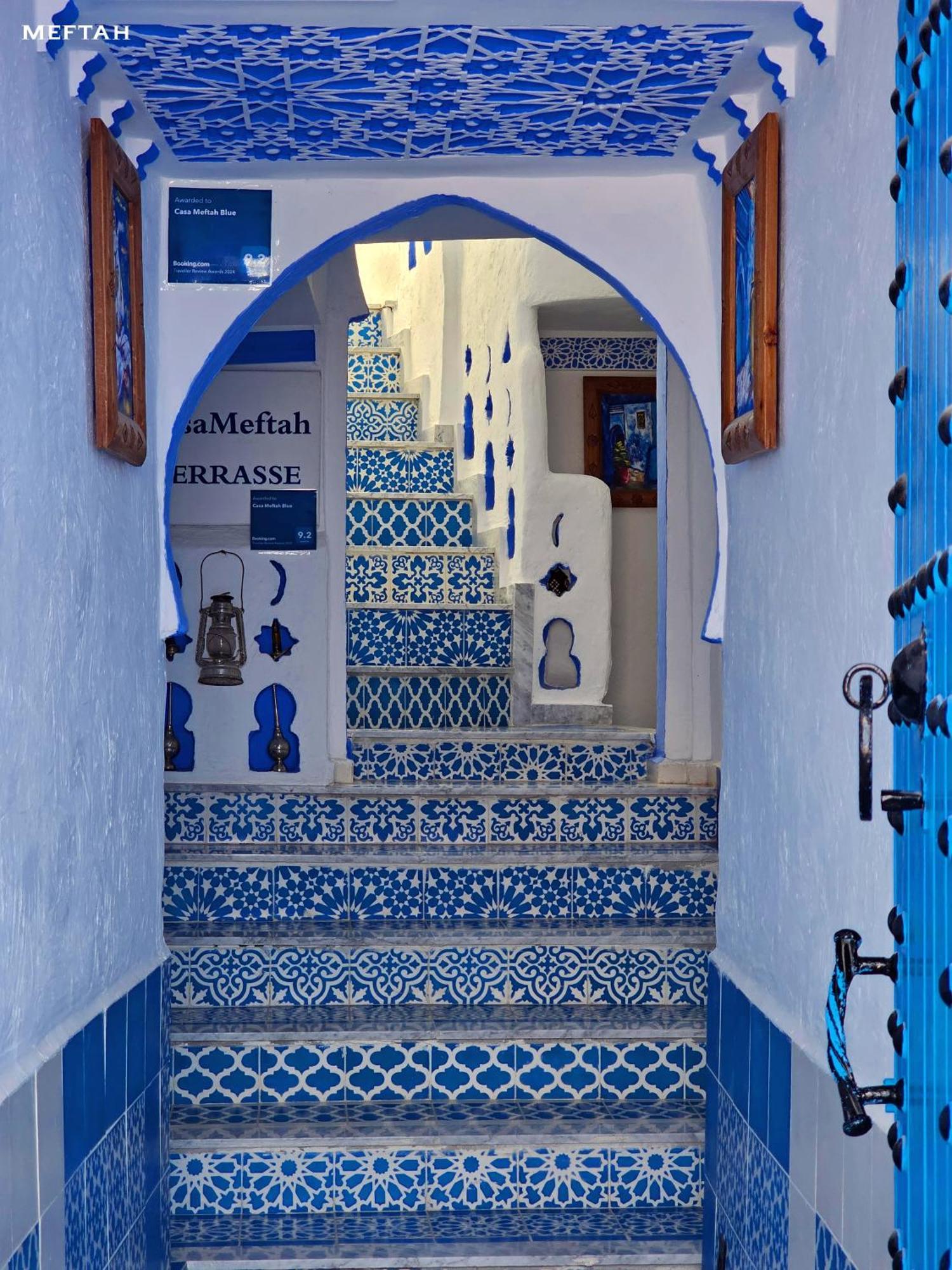 Apartmán Casa Meftah Blue Šafšawán Exteriér fotografie