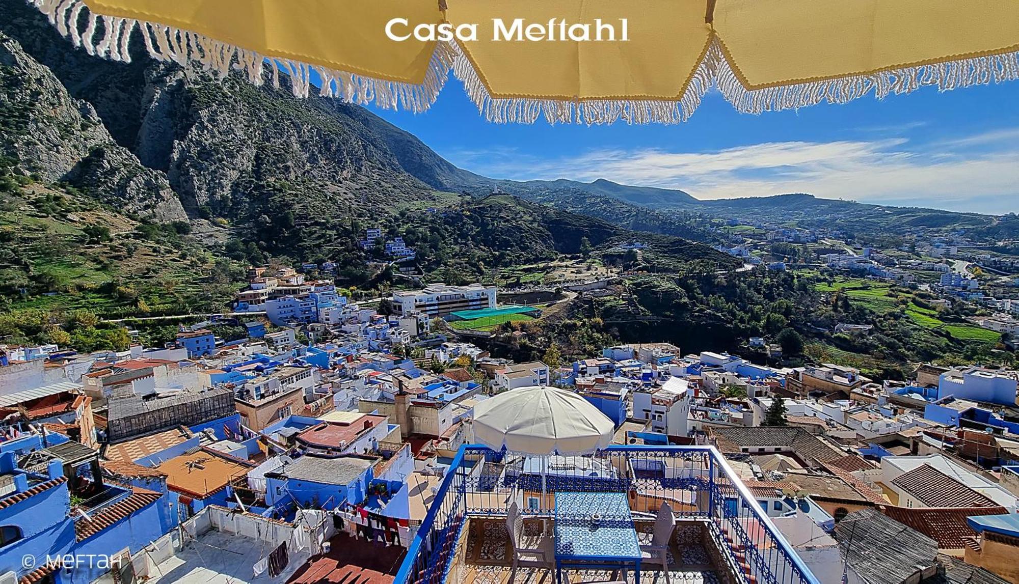 Apartmán Casa Meftah Blue Šafšawán Exteriér fotografie