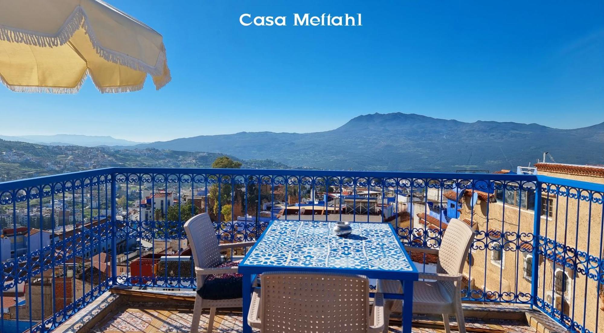 Apartmán Casa Meftah Blue Šafšawán Exteriér fotografie