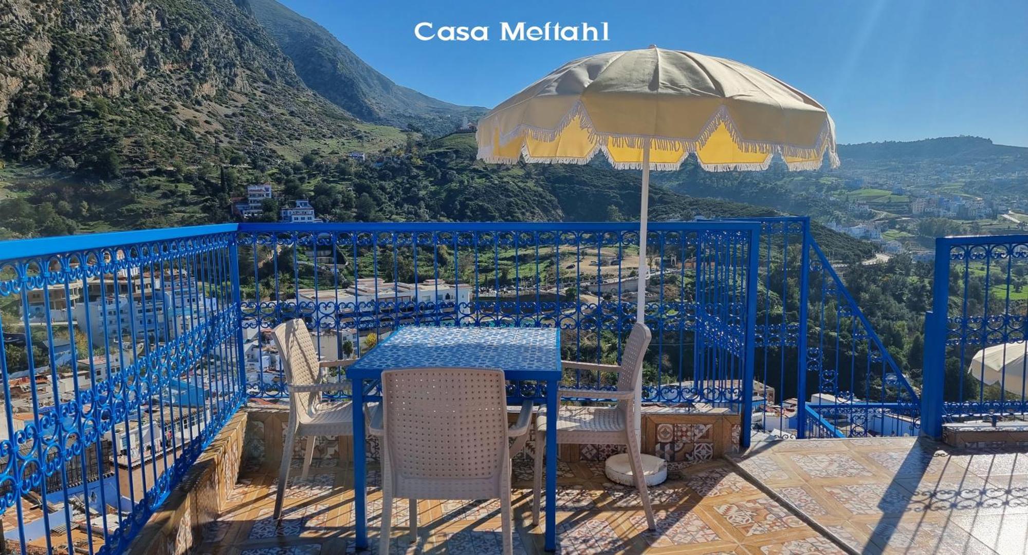 Apartmán Casa Meftah Blue Šafšawán Exteriér fotografie