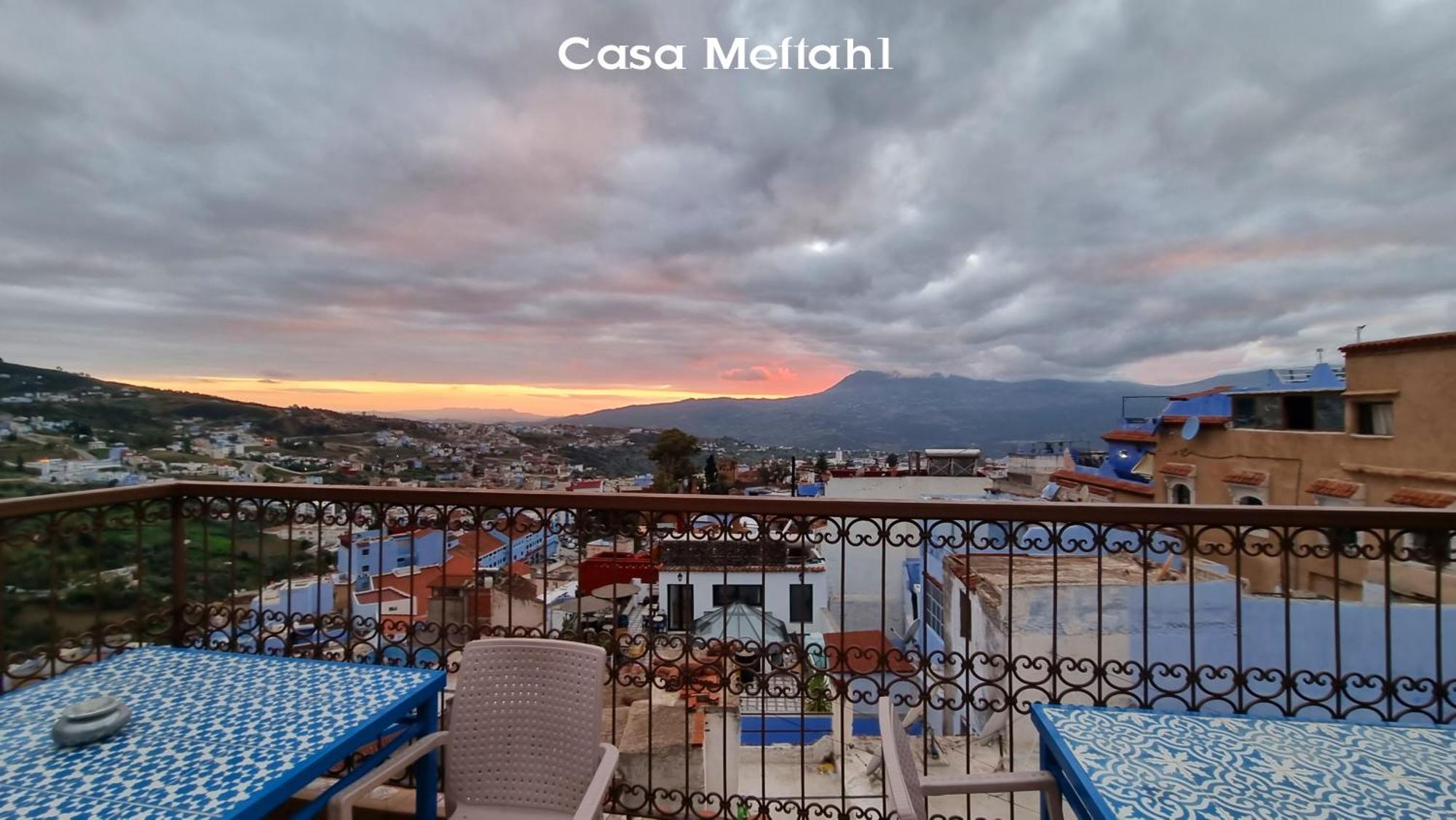 Apartmán Casa Meftah Blue Šafšawán Exteriér fotografie