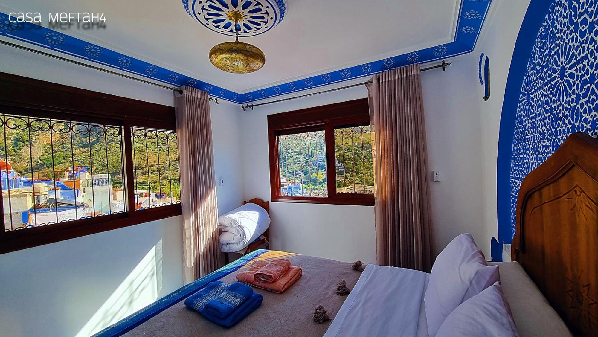 Apartmán Casa Meftah Blue Šafšawán Exteriér fotografie