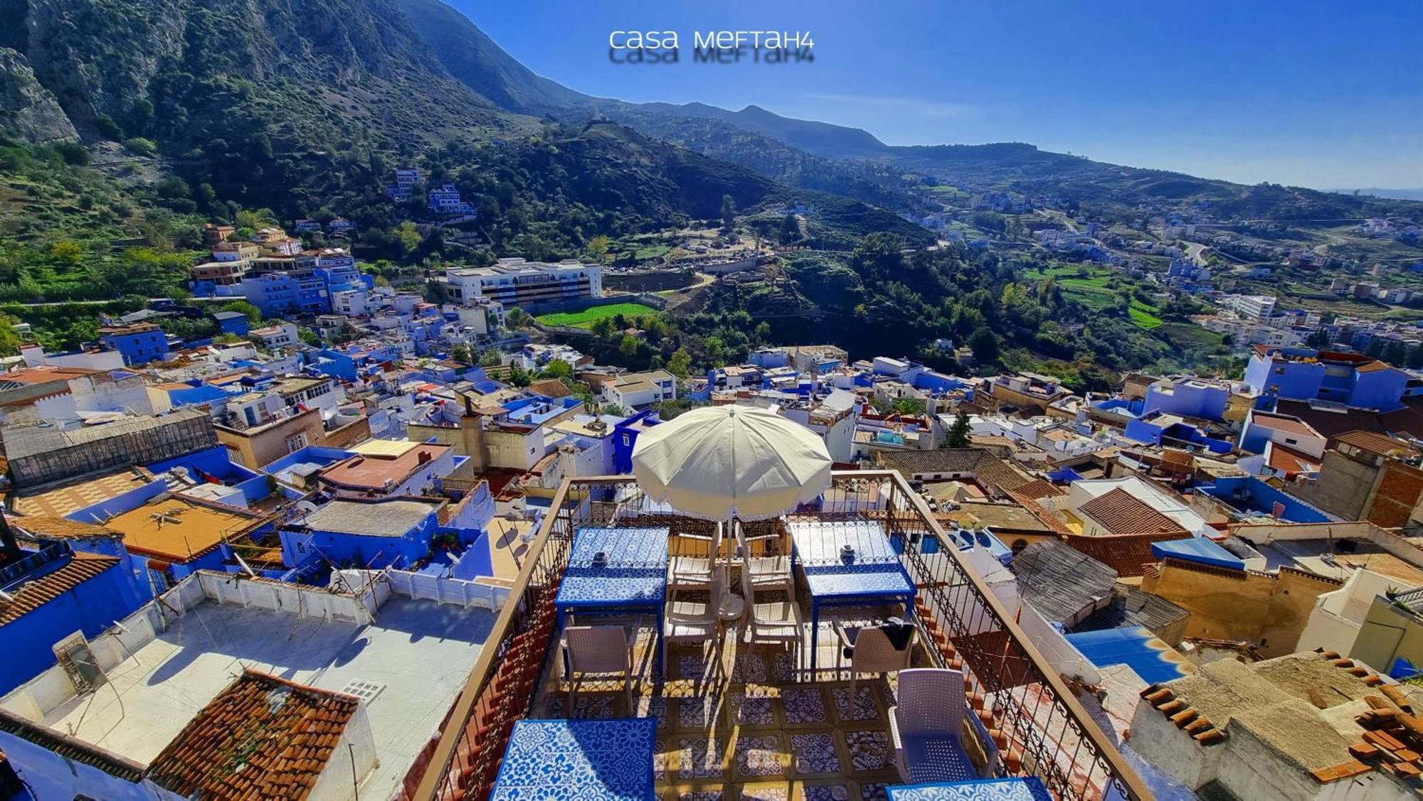 Apartmán Casa Meftah Blue Šafšawán Exteriér fotografie