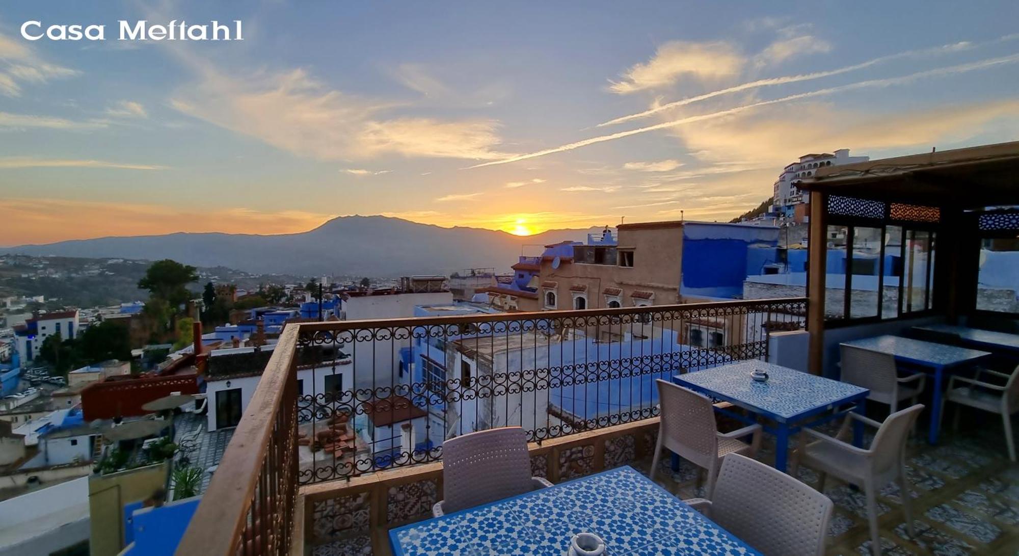 Apartmán Casa Meftah Blue Šafšawán Exteriér fotografie