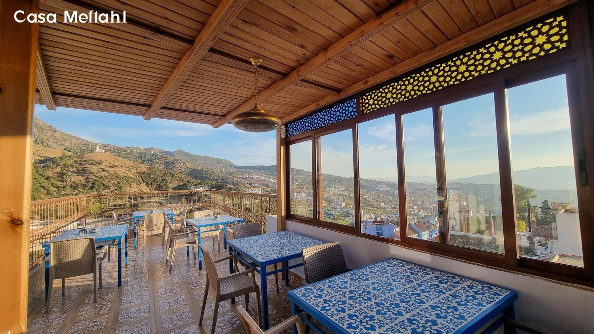Apartmán Casa Meftah Blue Šafšawán Exteriér fotografie
