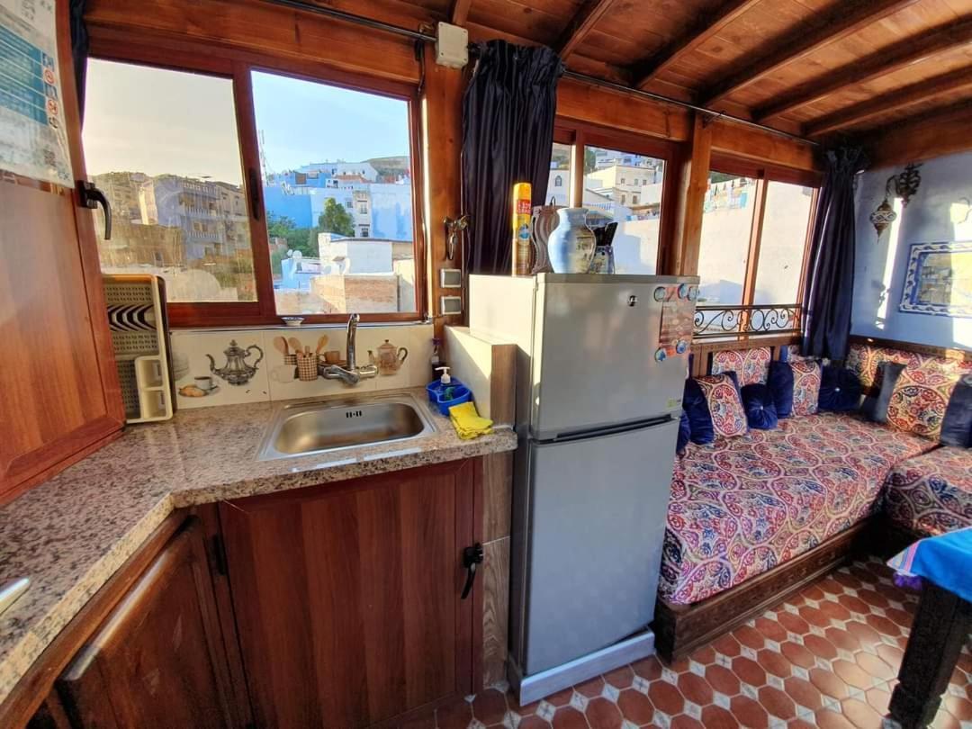 Apartmán Casa Meftah Blue Šafšawán Exteriér fotografie