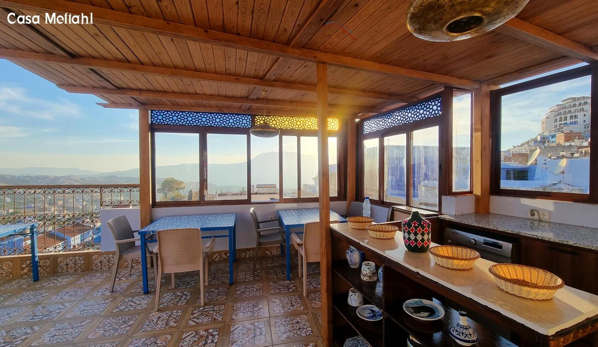 Apartmán Casa Meftah Blue Šafšawán Exteriér fotografie