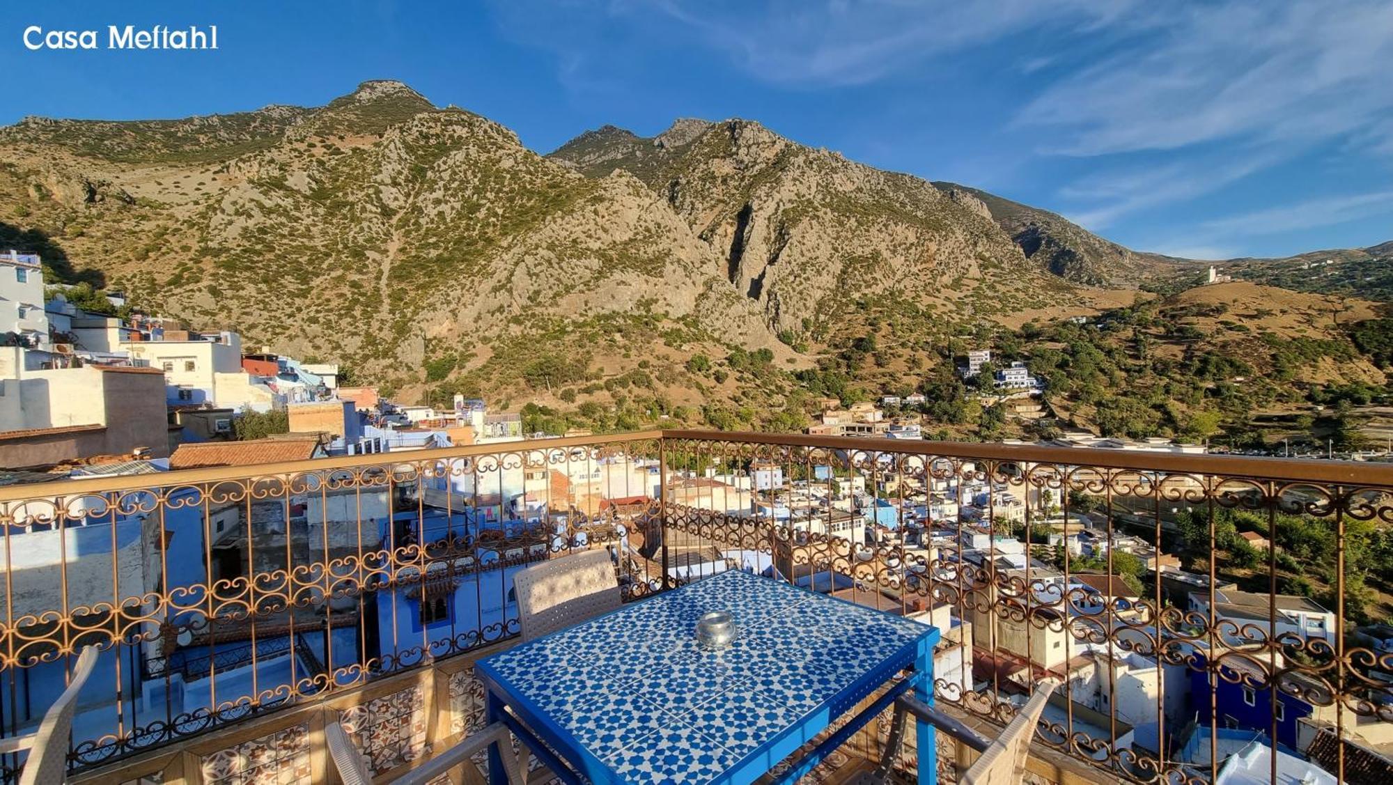 Apartmán Casa Meftah Blue Šafšawán Exteriér fotografie