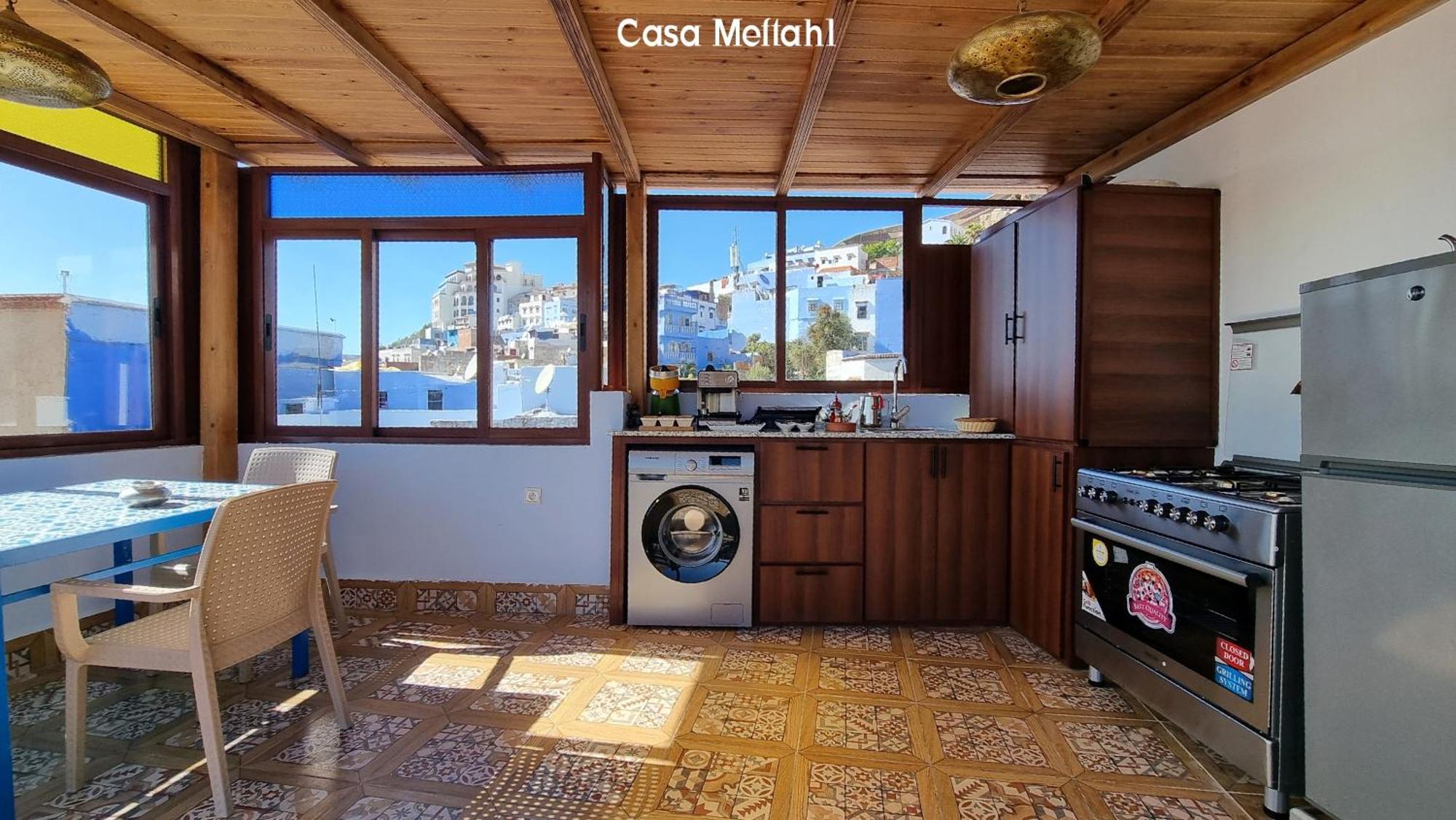 Apartmán Casa Meftah Blue Šafšawán Exteriér fotografie