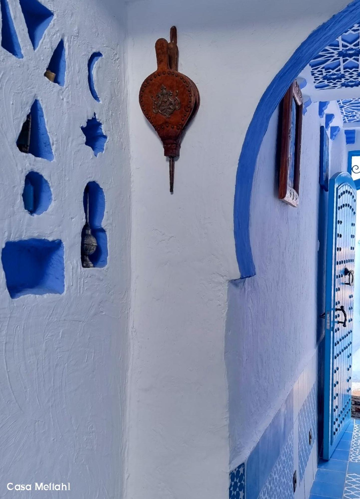 Apartmán Casa Meftah Blue Šafšawán Exteriér fotografie
