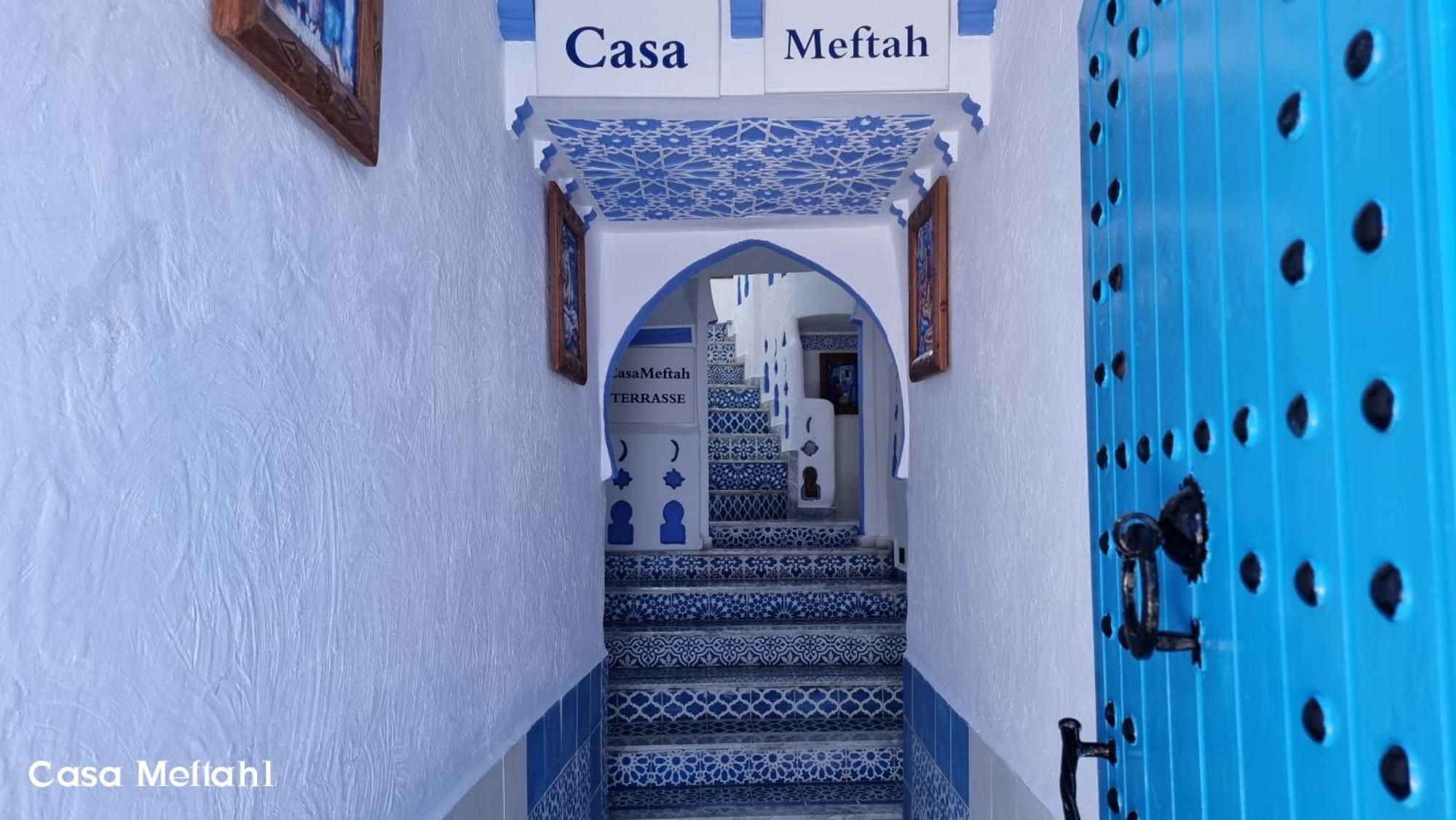 Apartmán Casa Meftah Blue Šafšawán Exteriér fotografie
