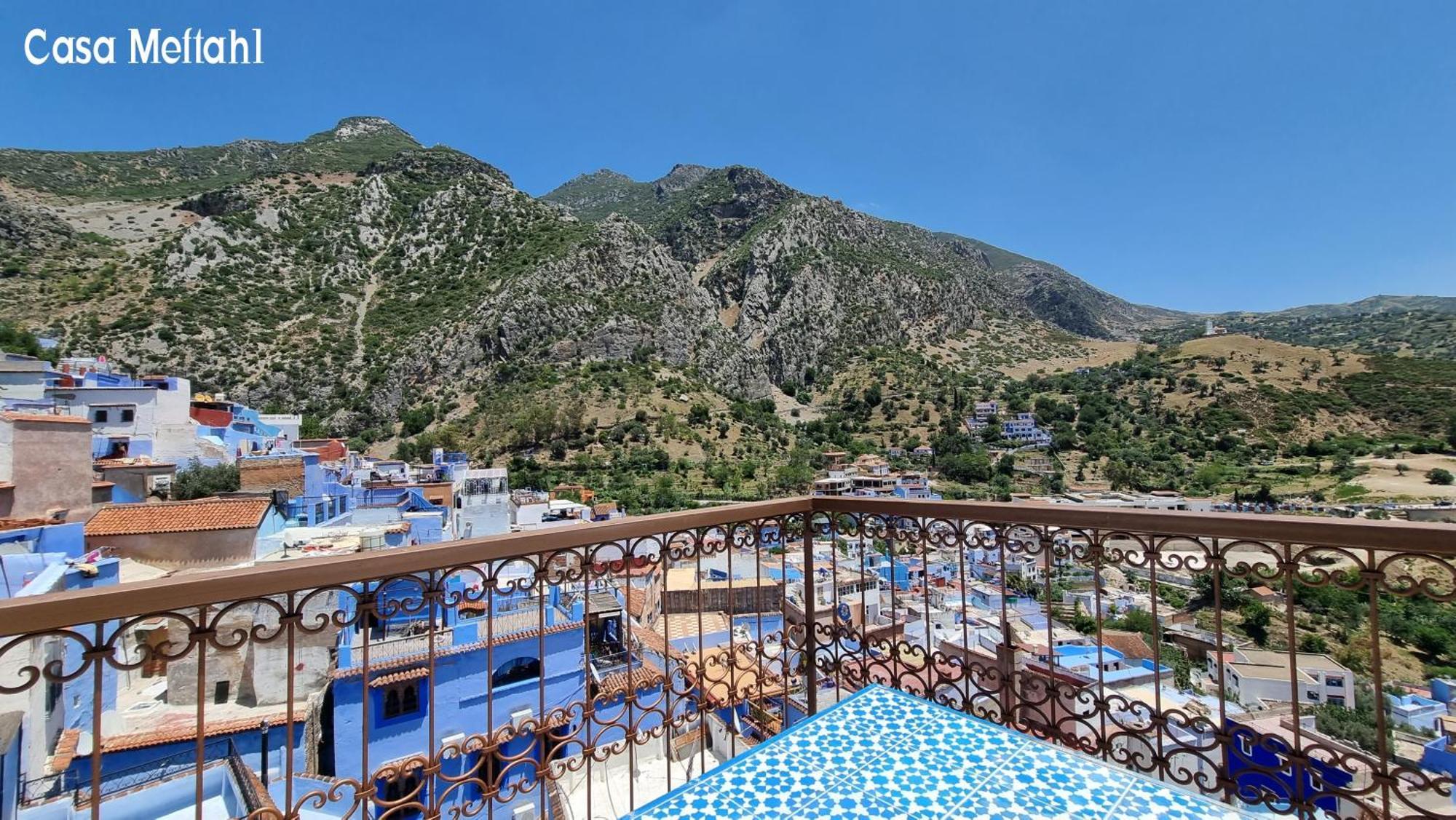Apartmán Casa Meftah Blue Šafšawán Exteriér fotografie